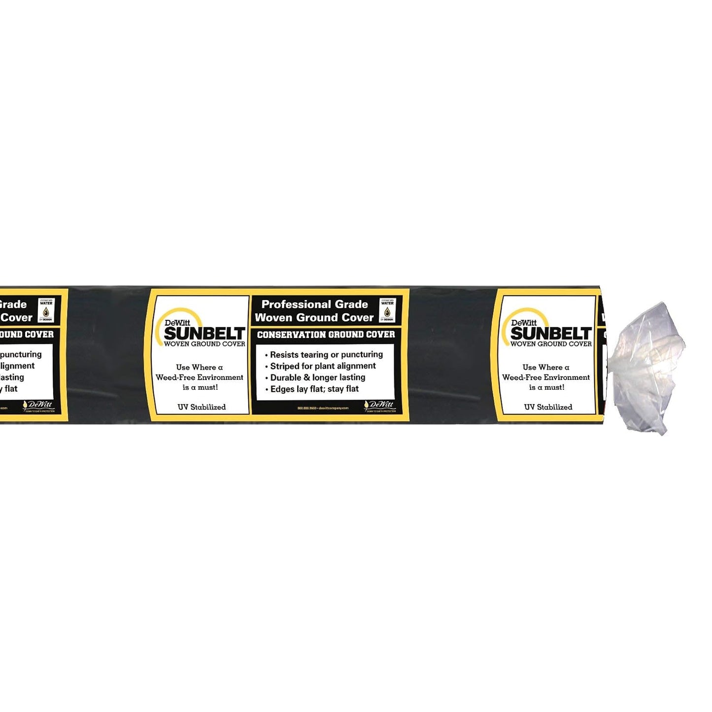 Sunbelt Weed Barrier Fabric 3.2 oz, 6 x 300 Feet – Heavy-Duty