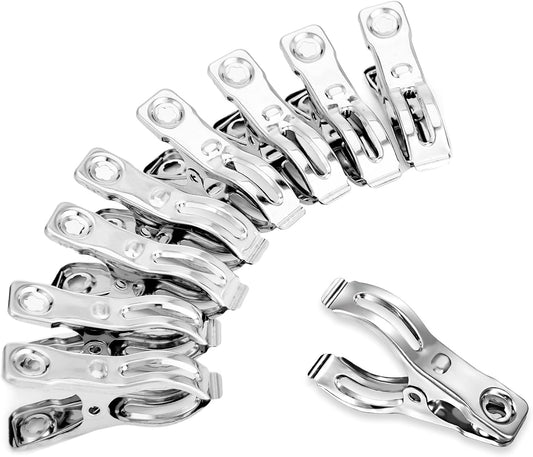60 Pack Garden Clips for Greenhouse Netting, 2.3 Inch Metal Clamps
