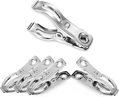 60 Pack Garden Clips for Greenhouse Netting, 2.3 Inch Metal Clamps