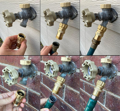 Vibrant Yard Co. Heavy Duty 25 PSI Lead-Free Brass Pressure Regulator for Soaker Hose and Drip Irrigation System with 3/4" Connections