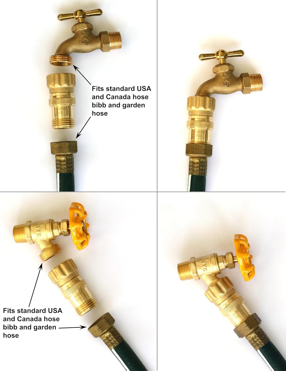 Vibrant Yard Co. Heavy Duty 25 PSI Lead-Free Brass Pressure Regulator for Soaker Hose and Drip Irrigation System with 3/4" Connections