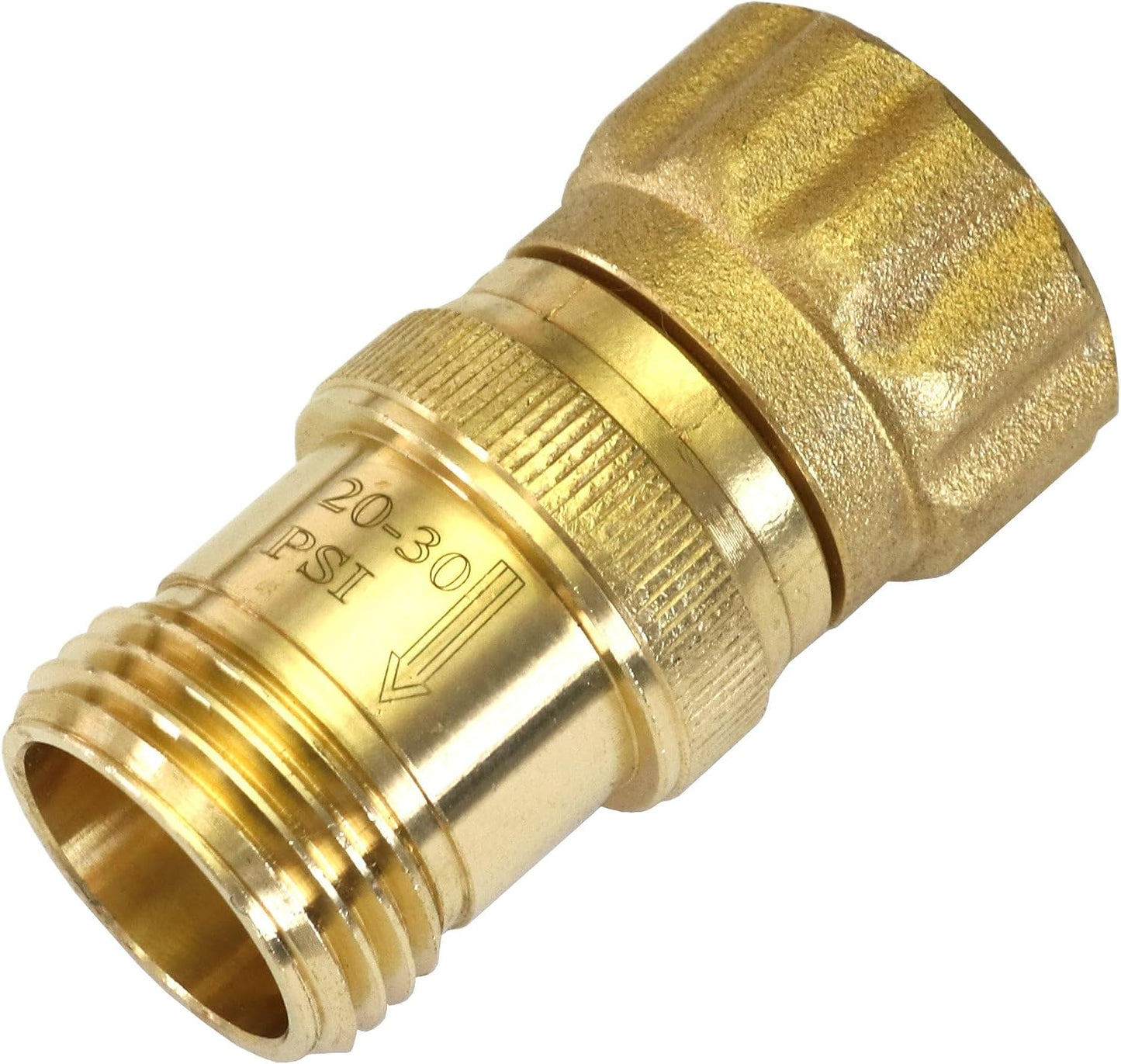 Vibrant Yard Co. Heavy Duty 25 PSI Lead-Free Brass Pressure Regulator for Soaker Hose and Drip Irrigation System with 3/4" Connections