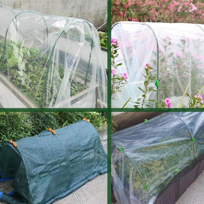 Greenhouse Hoops Grow Tunnel,6 Sets Garden Hoops for Raised Beds, Rust-Free Plant Hoops Frame for Row Cover Plant Shade Cloth, DIY Plant Support Garden Stakes,Garden Tunnel Row Cover Hoops Kit