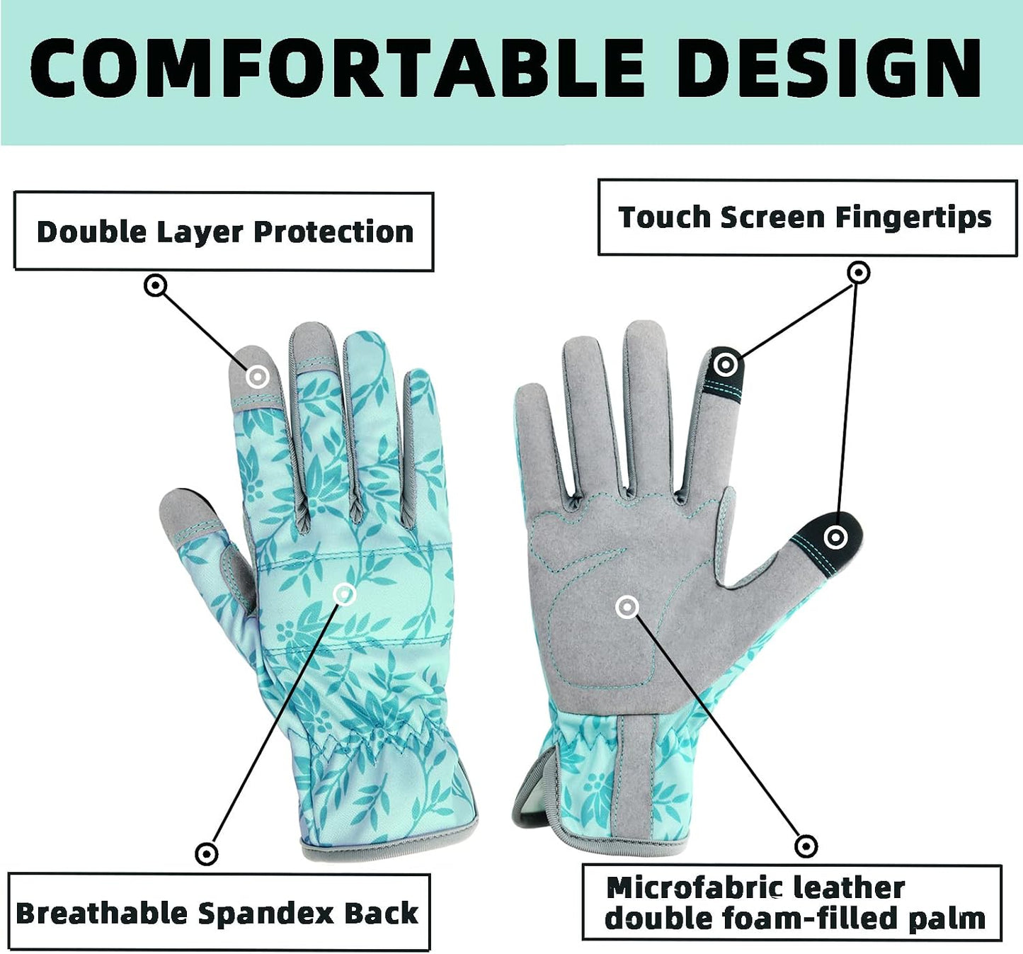 Gardening Gloves for Women, Thorn Proof Garden Gloves Yard Glove