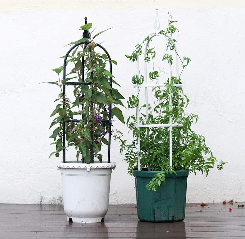 Garden Trellis for Climbing Plants Plant Support Cage, Tower Obelisk Plant Support Indoor Potted Plant, Plant Trellis for Climbing Vines, Tomato, Flower, Vegetable, Rose