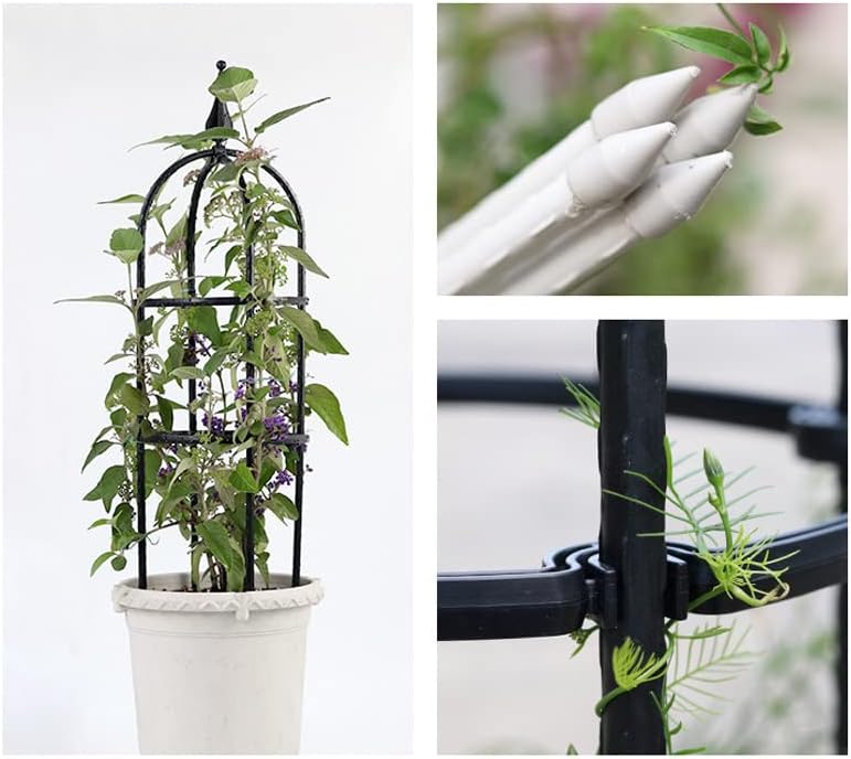 Garden Trellis for Climbing Plants Plant Support Cage, Tower Obelisk Plant Support Indoor Potted Plant, Plant Trellis for Climbing Vines, Tomato, Flower, Vegetable, Rose