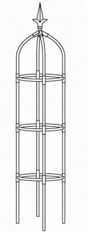 Garden Trellis for Climbing Plants Plant Support Cage, Tower Obelisk Plant Support Indoor Potted Plant, Plant Trellis for Climbing Vines, Tomato, Flower, Vegetable, Rose