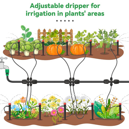 100pcs Drip Irrigation Emitters for 1/4" Drip Tubing