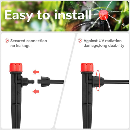 100pcs Drip Irrigation Emitters for 1/4" Drip Tubing