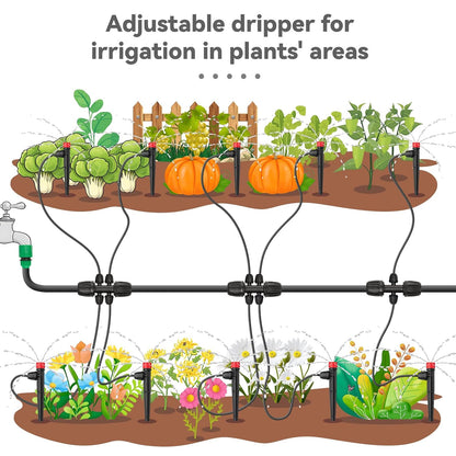 100pcs Drip Irrigation Emitters for 1/4" Drip Tubing