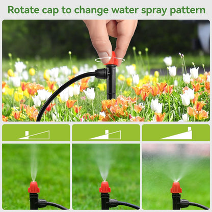 100pcs Drip Irrigation Emitters for 1/4" Drip Tubing