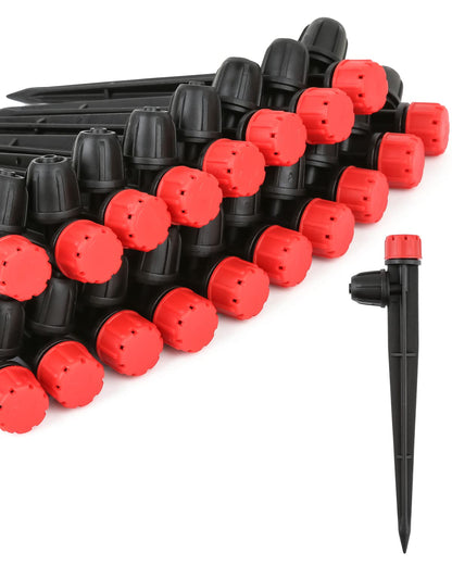 100pcs Drip Irrigation Emitters for 1/4" Drip Tubing