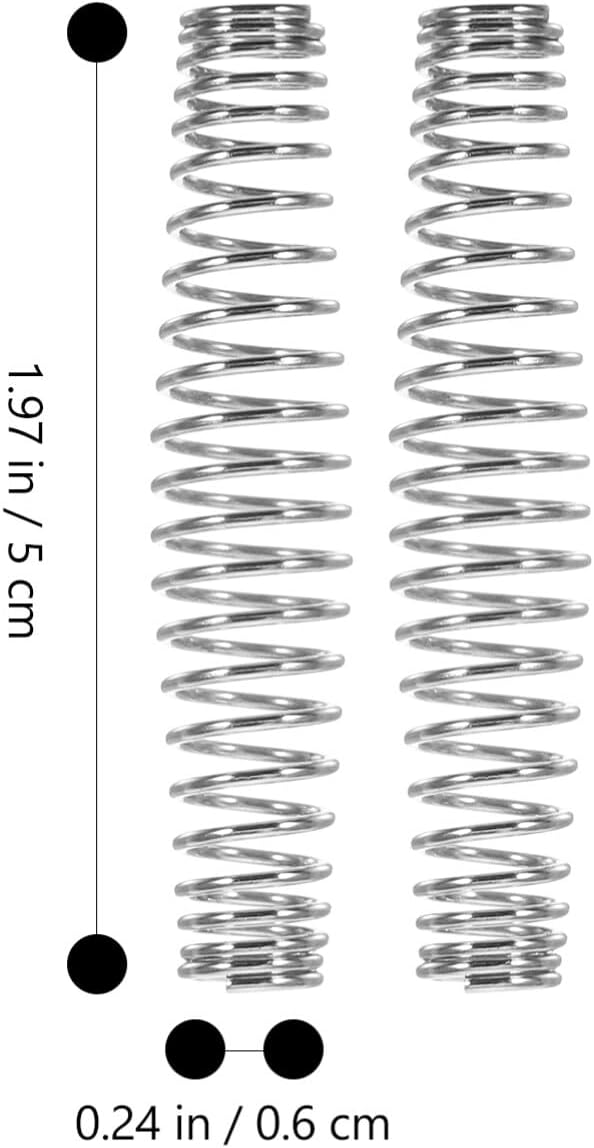 20pcs Stainless Steel Garden Clipper Replacement Springs for Pruners, Shears, and Trimming Scissors - 1.96 Inch Springs for Gardening Use
