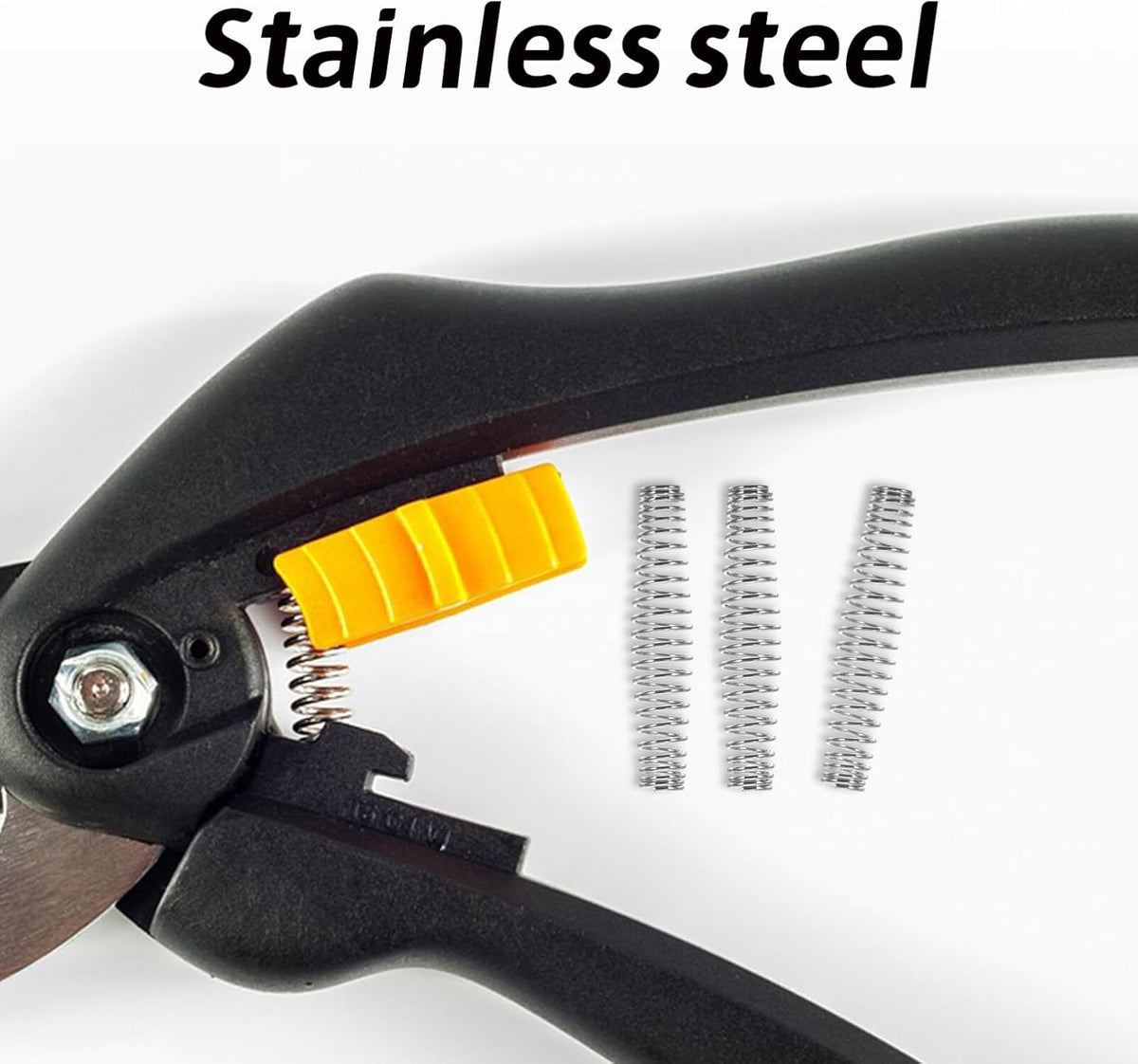 20pcs Stainless Steel Garden Clipper Replacement Springs for Pruners, Shears, and Trimming Scissors - 1.96 Inch Springs for Gardening Use