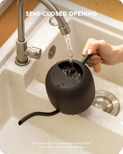 Watering Can Indoor Plants with Long Spout, 1.2L / 41oz (Black)