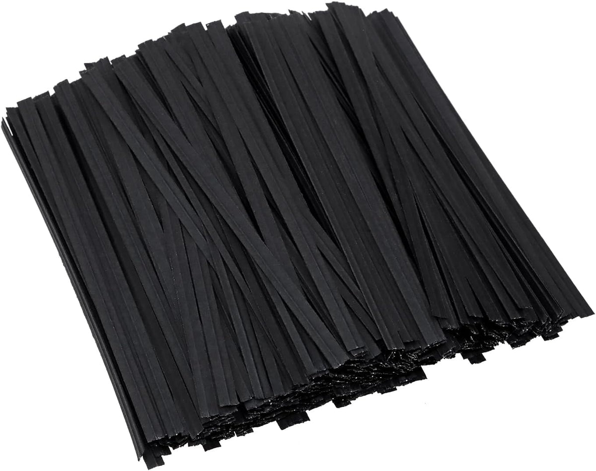 500pcs Kraft Paper Twist Ties Plant Ties 4inch Reusable Bread Twist Ties cake pop ties Cable Ties Candy Ties for Bags (Green)