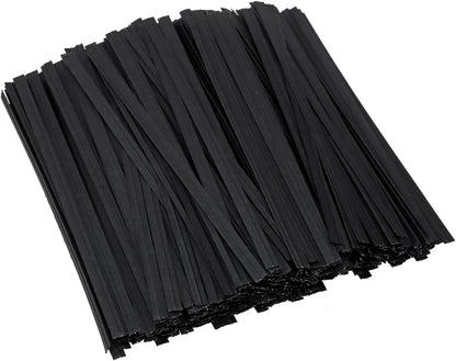 500pcs Kraft Paper Twist Ties Plant Ties 4inch Reusable Bread Twist Ties cake pop ties Cable Ties Candy Ties for Bags (Green)