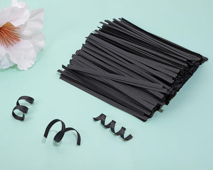 500pcs Kraft Paper Twist Ties Plant Ties 4inch Reusable Bread Twist Ties cake pop ties Cable Ties Candy Ties for Bags (Green)
