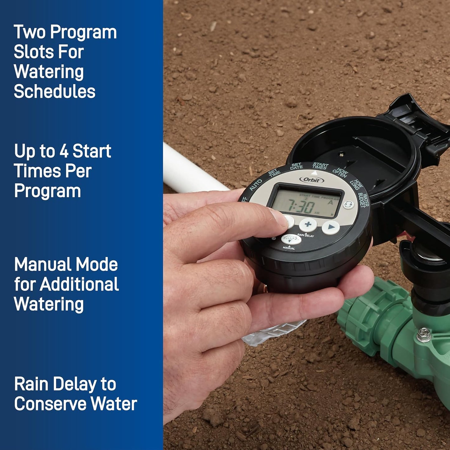 57865 Outdoor Battery-Powered Water Sprinkler Controller