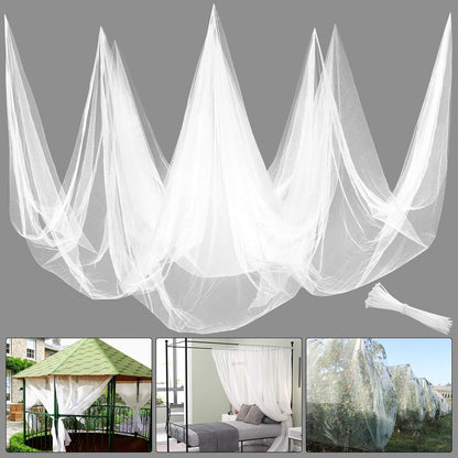 39 x 10 Ft Mosquito Netting, Garden Insect Bird Netting for Patio, Black