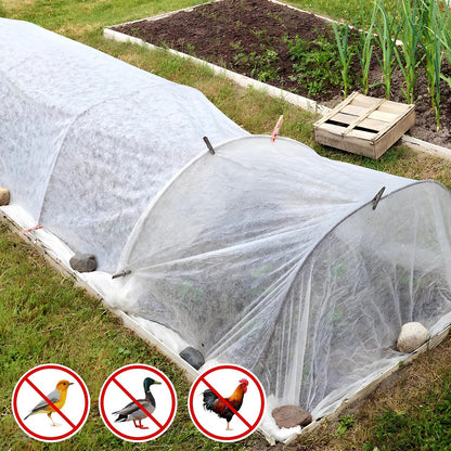 39 x 10 Ft Mosquito Netting, Garden Insect Bird Netting for Patio, Black