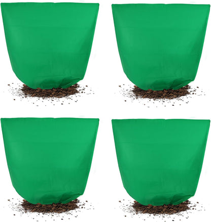 4 Pcs 39 x 39 in Winter Plant Covers Freeze Protection with Drawstring