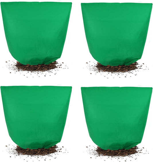 4 Pcs 39 x 39 in Winter Plant Covers Freeze Protection with Drawstring