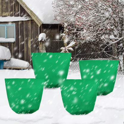 4 Pcs 39 x 39 in Winter Plant Covers Freeze Protection with Drawstring
