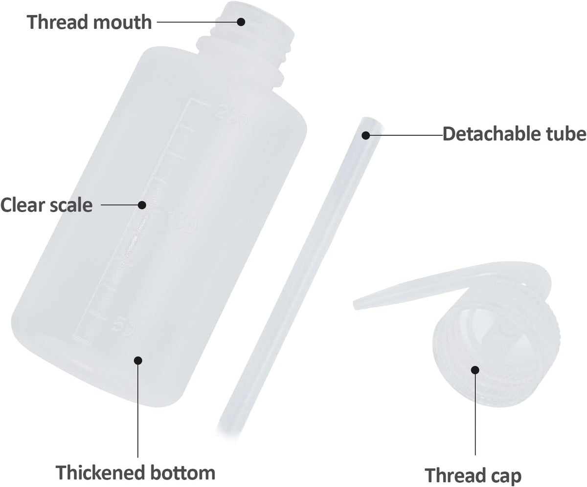 Oubest Squeeze Bottle 1000ml 32oz Wash Bottle Succulent Watering Can LDPE Plastic Squirt Bottle for Irrigation Plant, Medical Lab, Tattoo Supplies 1pc
