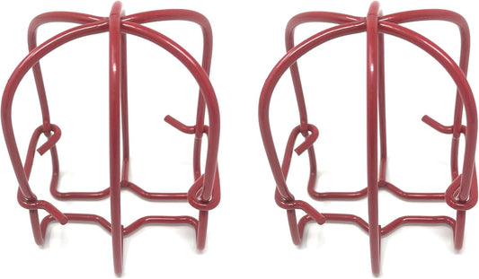 Red Fire Sprinkler Head Guard Covers for Pendant & Upright & Horizontal Heads 1/2" - 3/4" Pack of 2