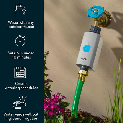 Smart Hose Timer: App-Controlled Faucet Timer. 1 Valve + 1 WiFi Hub