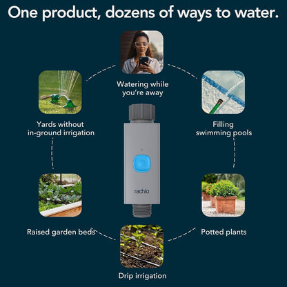 Smart Hose Timer: App-Controlled Faucet Timer. 1 Valve + 1 WiFi Hub