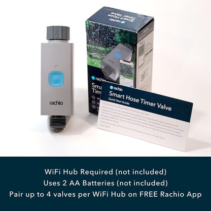 Smart Hose Timer: App-Controlled Faucet Timer. 1 Valve + 1 WiFi Hub