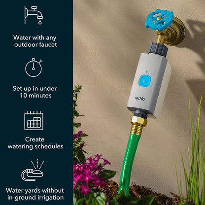 Smart Hose Timer: App-Controlled Faucet Timer. 1 Valve + 1 WiFi Hub