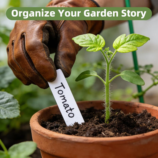 330Pcs Plant Labels with Marker Pen, 4" Plant Tags for Garden