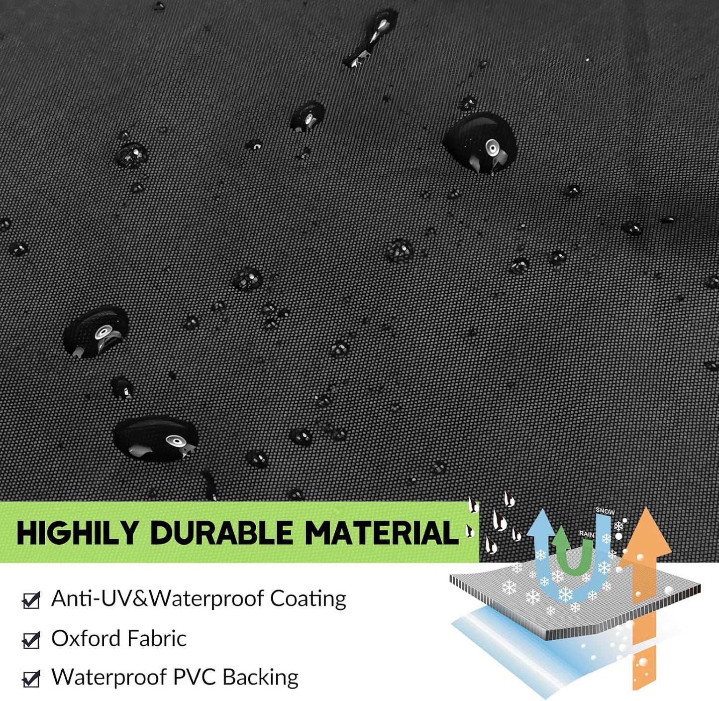 Garden Hose Reel Cover Weatherproof – Oxford Cloth Retractable Hose Reel Cover, Waterproof & Sun Protection, 23.6×17.7×23.6 Inch Unfold, with Storage Bag – Black