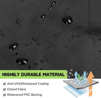 Garden Hose Reel Cover Weatherproof – Oxford Cloth Retractable Hose Reel Cover, Waterproof & Sun Protection, 23.6×17.7×23.6 Inch Unfold, with Storage Bag – Black