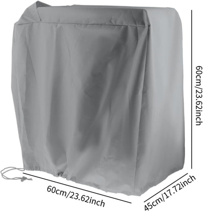 Garden Hose Reel Cover Weatherproof – Oxford Cloth Retractable Hose Reel Cover, Waterproof & Sun Protection, 23.6×17.7×23.6 Inch Unfold, with Storage Bag – Black