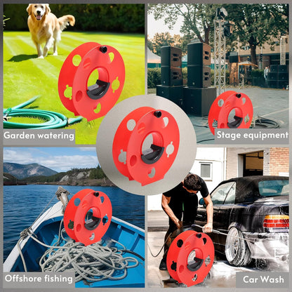 100 ft Extension Cord Storage Reel, Impact-Resistant