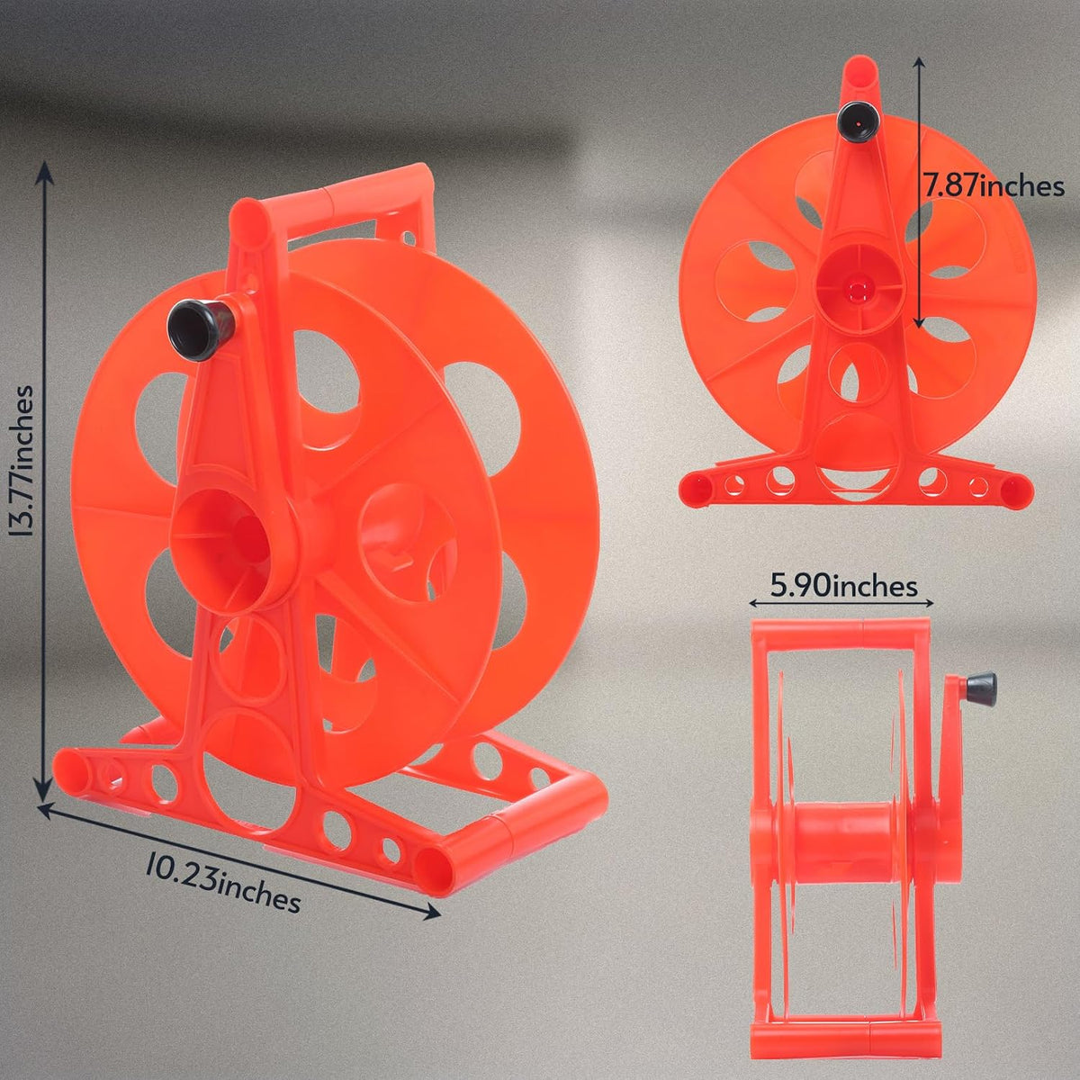 100 ft Extension Cord Storage Reel, Impact-Resistant