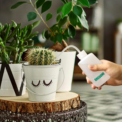Watering Can Indoor Plants - Plant Watering Can 34 OZ, Long Spout Small Watering Can for House Plants Garden Potted Flowers with Spray Bottle, Squeeze Bottle Green