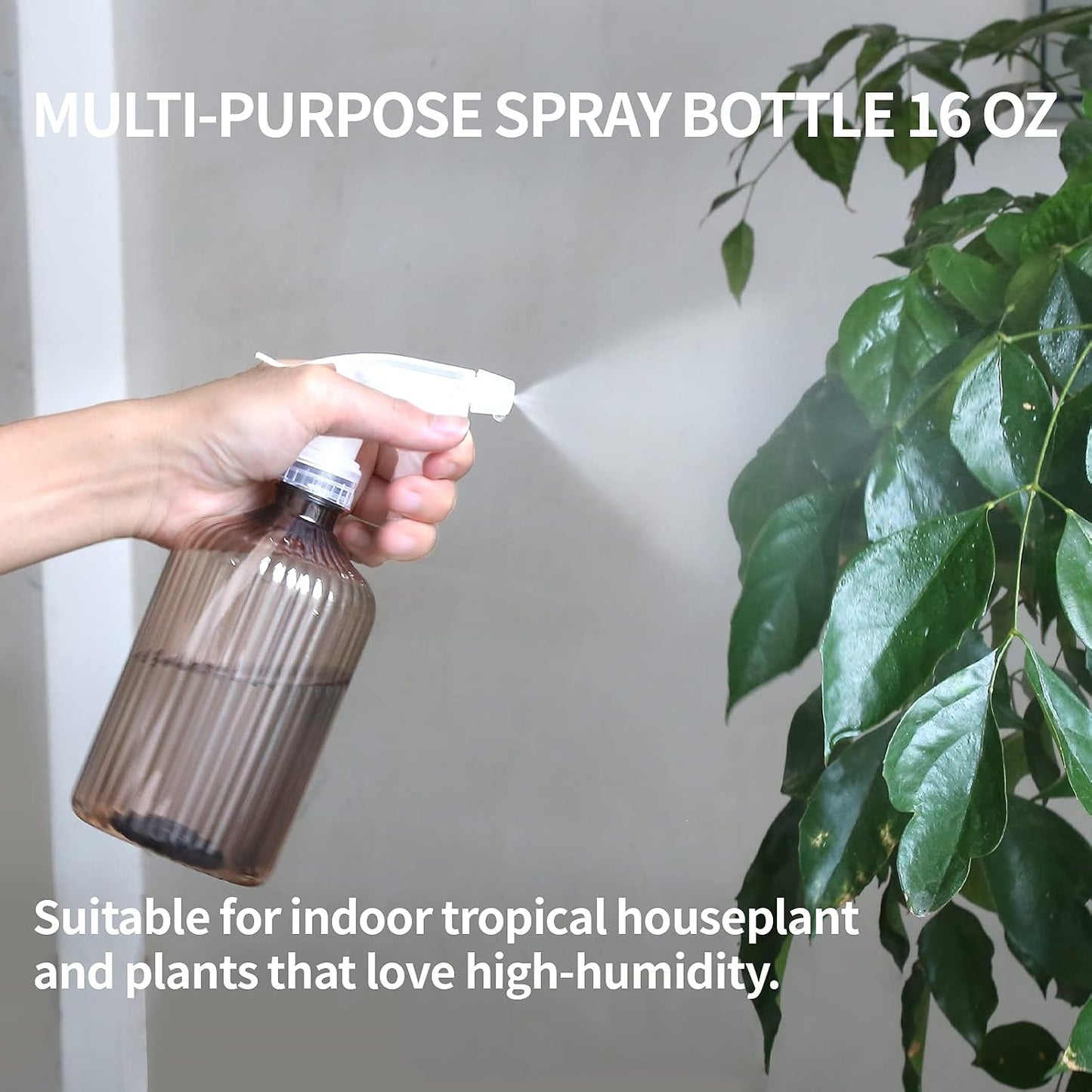 Watering Can Indoor Plants - Plant Watering Can 34 OZ, Long Spout Small Watering Can for House Plants Garden Potted Flowers with Spray Bottle, Squeeze Bottle Green