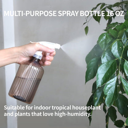 Watering Can Indoor Plants - Plant Watering Can 34 OZ, Long Spout Small Watering Can for House Plants Garden Potted Flowers with Spray Bottle, Squeeze Bottle Green