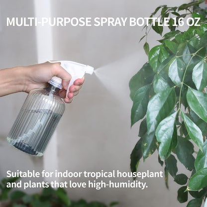 Watering Can Indoor Plants - Plant Watering Can 34 OZ, Long Spout Small Watering Can for House Plants Garden Potted Flowers with Spray Bottle, Squeeze Bottle Green