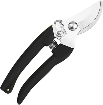 Curve Gardening Scissor with Sharp Stainless Steel Blade Garden Shears for Cutting Flowers Trimming Plants of Yard Florist Flower Rose Herb Hedge Bonsai and Fruits Picking (Pink Handle)