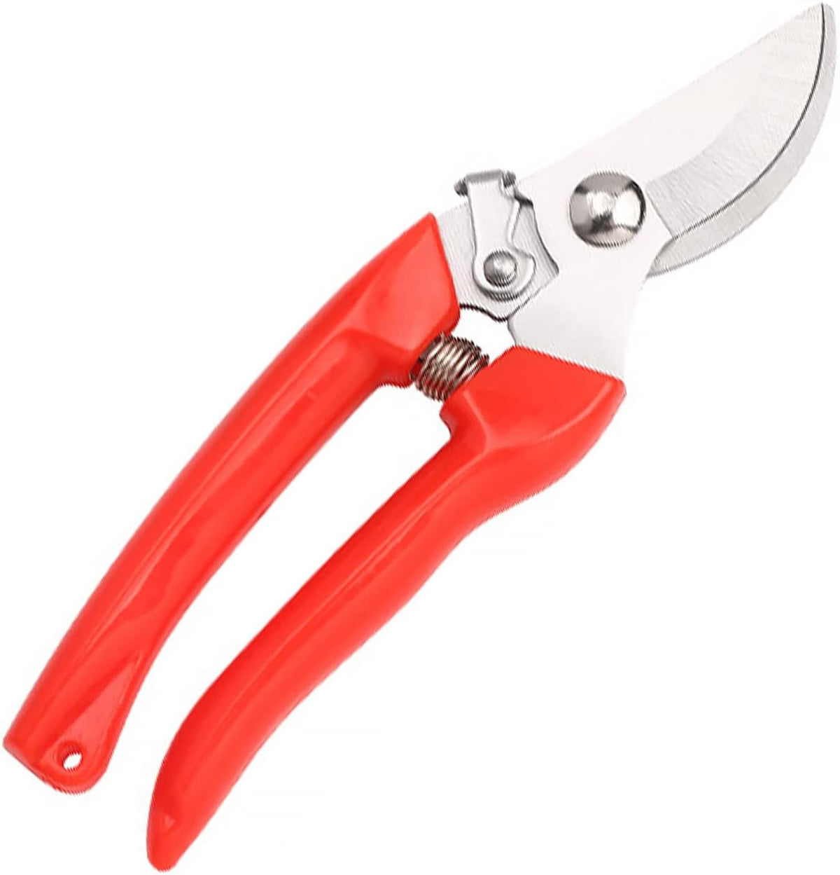 Curve Gardening Scissor with Sharp Stainless Steel Blade Garden Shears for Cutting Flowers Trimming Plants of Yard Florist Flower Rose Herb Hedge Bonsai and Fruits Picking (Pink Handle)