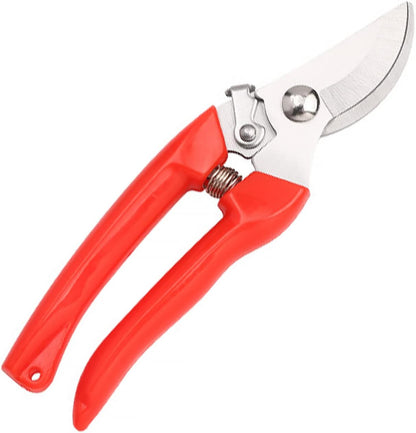 Curve Gardening Scissor with Sharp Stainless Steel Blade Garden Shears for Cutting Flowers Trimming Plants of Yard Florist Flower Rose Herb Hedge Bonsai and Fruits Picking (Pink Handle)