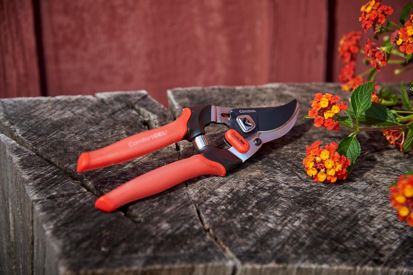 Corona BP 4314D Dual Link Bypass Pruner With Comfort Gel Grips, 3/4 Inch,Red