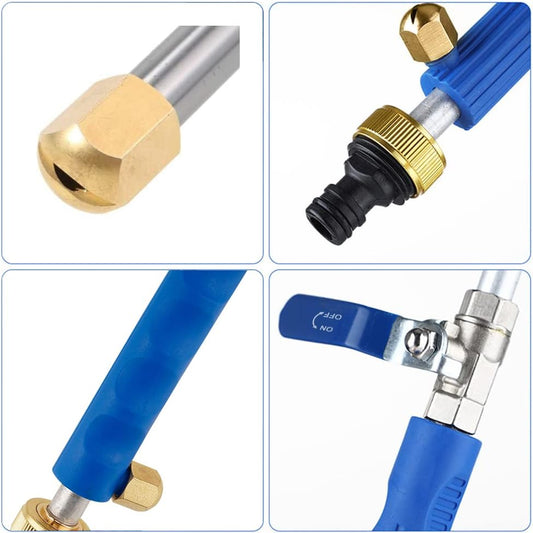 Jet Nozzle 2-in-1 High Pressure Power Washer, Watering Sprayer Cleaning Tool, Hydro Jet Nozzle Power Washer, Tool Pressure Washer Extension Wand with 3 Hose Nozzles for Garden Hose and Car Washing