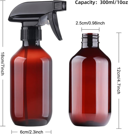 Spray Bottles Water Spray Bottle 2 Packs- BPA Free -10 oz/300 ml Plastic Refillable Containers Fine Mist Small Spray Bottle with Adjustable Nozzle for Hair, Cooking, Cleaning